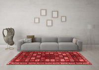 Machine Washable Persian Red Traditional Rug, wshtr2485red