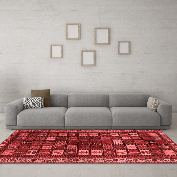 Traditional Red Washable Rugs