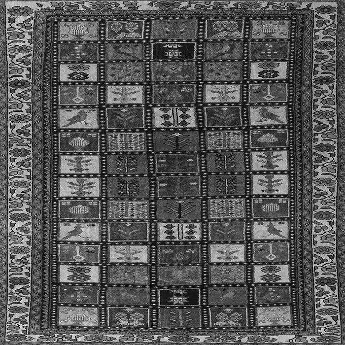 Serging Thickness of Persian Gray Traditional Rug, tr2485gry