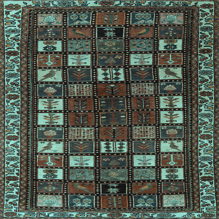 Square Persian Light Blue Traditional Rug, tr2485lblu