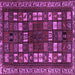 Square Persian Purple Traditional Rug, tr2485pur