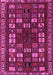 Machine Washable Persian Pink Traditional Rug, wshtr2485pnk