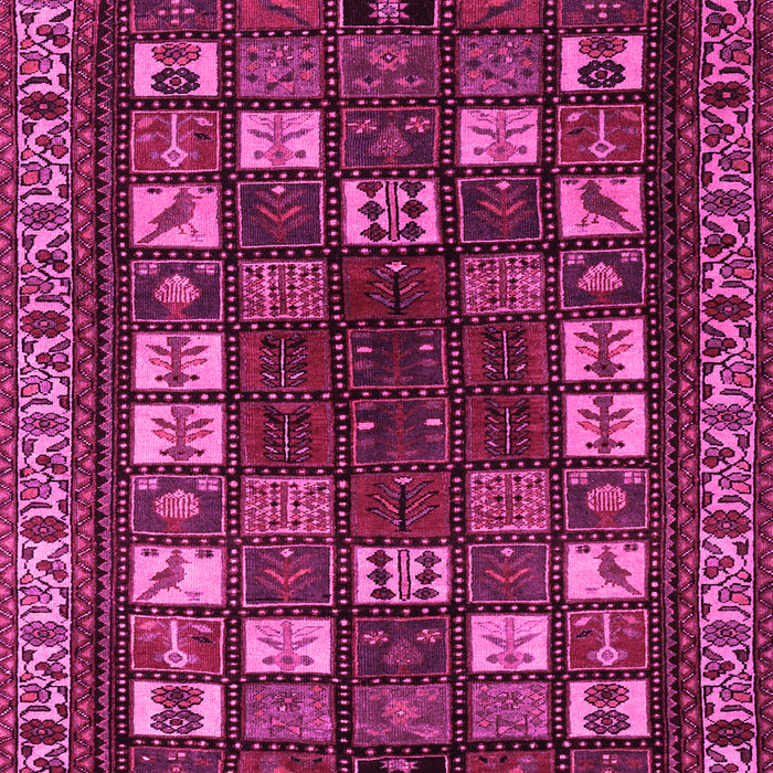 Machine Washable Persian Pink Traditional Rug, wshtr2485pnk