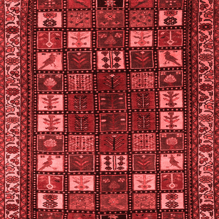 Machine Washable Persian Red Traditional Rug, wshtr2485red