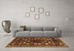 Machine Washable Persian Brown Traditional Rug in a Living Room,, wshtr2485brn