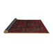 Sideview of Traditional Bakers Brown Persian Rug, tr2486