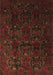 Machine Washable Persian Brown Traditional Rug, wshtr2486brn