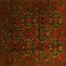 Square Persian Yellow Traditional Rug, tr2486yw