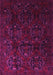 Machine Washable Persian Pink Traditional Rug, wshtr2486pnk