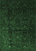 Machine Washable Persian Emerald Green Traditional Area Rugs, wshtr2486emgrn