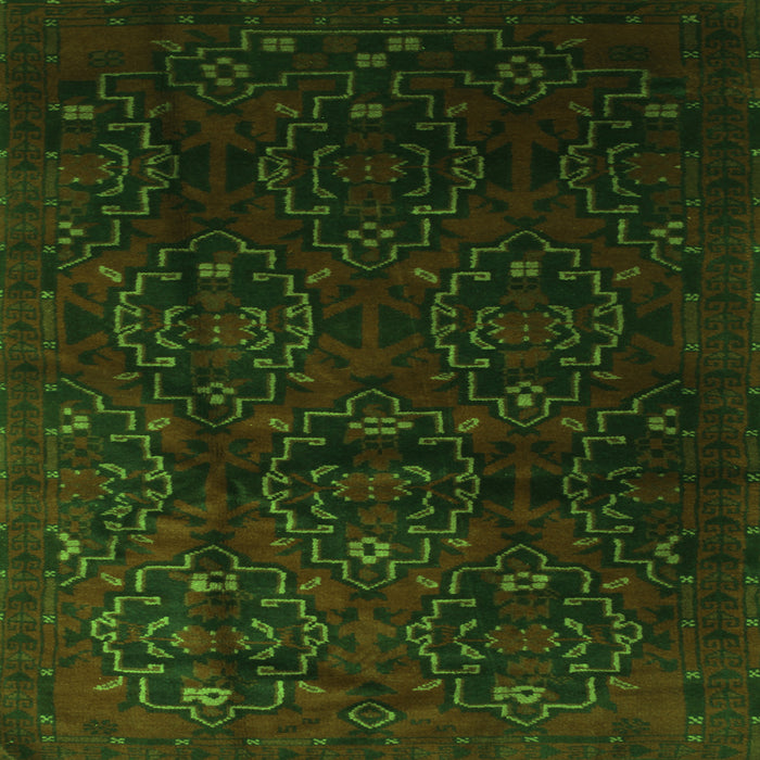 Serging Thickness of Persian Green Traditional Rug, tr2486grn