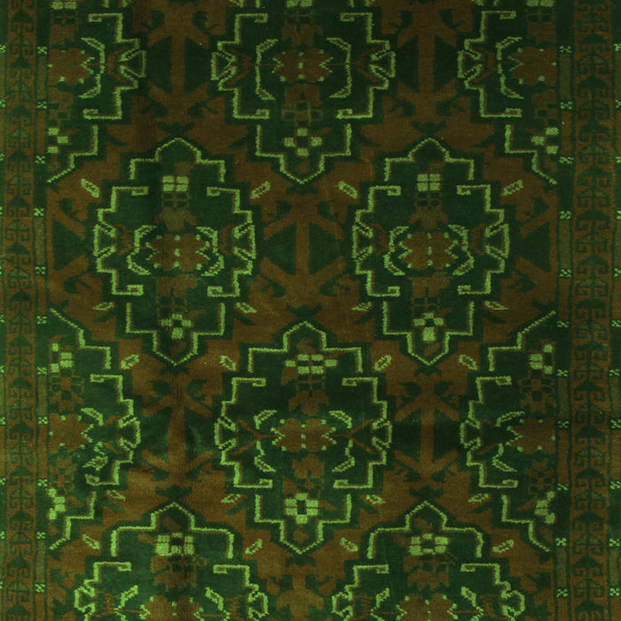 Serging Thickness of Machine Washable Persian Green Traditional Area Rugs, wshtr2486grn