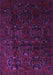 Machine Washable Persian Purple Traditional Area Rugs, wshtr2486pur