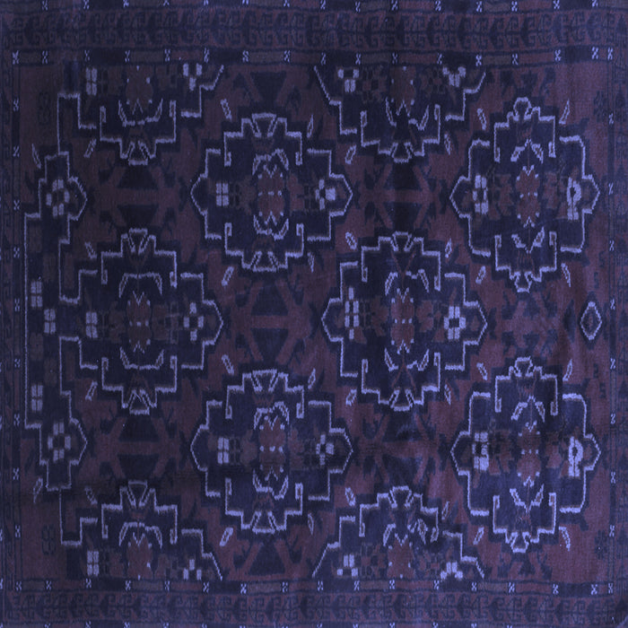 Square Persian Blue Traditional Rug, tr2486blu