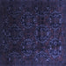 Square Persian Blue Traditional Rug, tr2486blu
