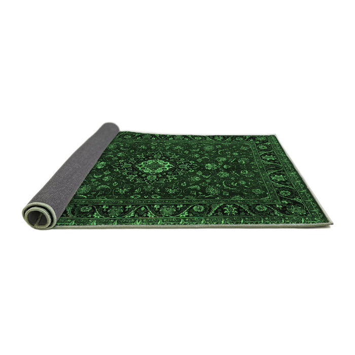 Sideview of Persian Emerald Green Traditional Rug, tr2487emgrn