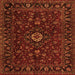 Serging Thickness of Persian Orange Traditional Rug, tr2487org