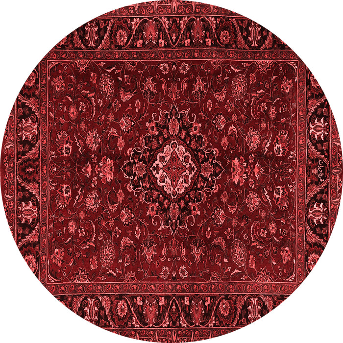 Machine Washable Persian Red Traditional Rug, wshtr2487red