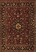 Machine Washable Persian Brown Traditional Rug, wshtr2487brn