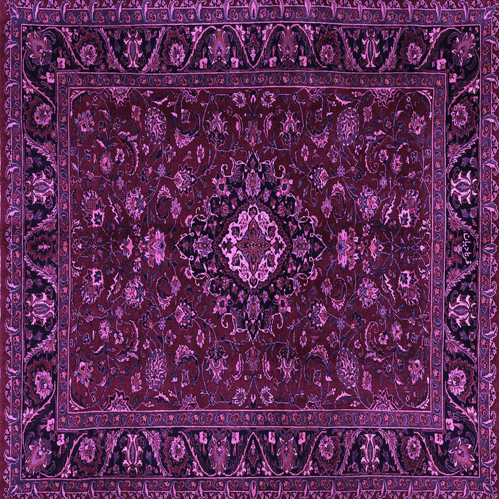 Square Persian Purple Traditional Rug, tr2487pur