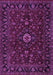 Machine Washable Persian Purple Traditional Area Rugs, wshtr2487pur