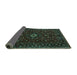 Sideview of Persian Turquoise Traditional Rug, tr2487turq