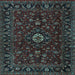 Square Persian Light Blue Traditional Rug, tr2487lblu