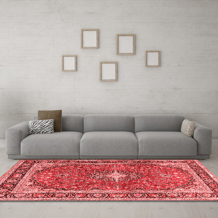 Traditional Red Washable Rugs