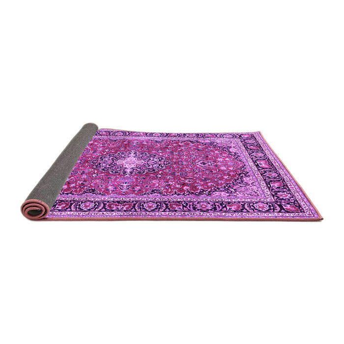Sideview of Medallion Purple Traditional Rug, tr2488pur
