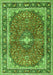 Medallion Green Traditional Rug, tr2488grn