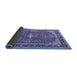 Sideview of Medallion Blue Traditional Rug, tr2488blu