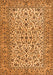 Serging Thickness of Machine Washable Persian Orange Traditional Area Rugs, wshtr2489org