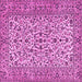 Square Persian Pink Traditional Rug, tr2489pnk