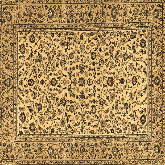 Square Persian Brown Traditional Rug, tr2489brn