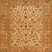 Serging Thickness of Persian Orange Traditional Rug, tr2489org