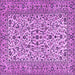 Square Persian Purple Traditional Rug, tr2489pur