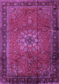 Medallion Purple Traditional Rug, tr248pur