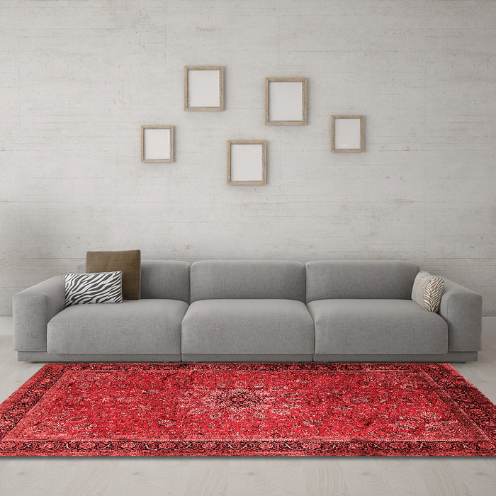 Traditional Red Washable Rugs