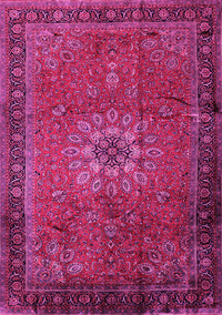 Medallion Pink Traditional Rug, tr248pnk