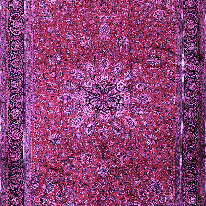 Machine Washable Medallion Purple Traditional Area Rugs, wshtr248pur
