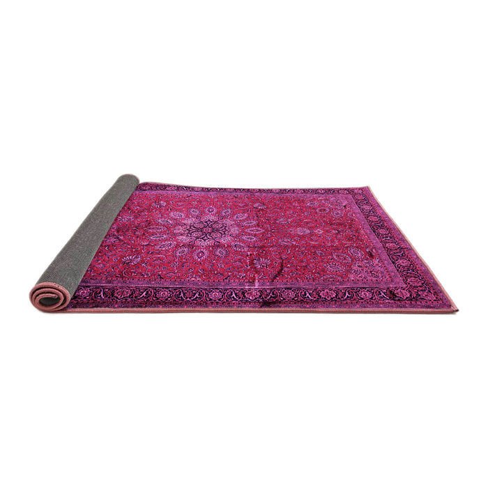 Sideview of Medallion Pink Traditional Rug, tr248pnk