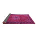 Sideview of Medallion Pink Traditional Rug, tr248pnk