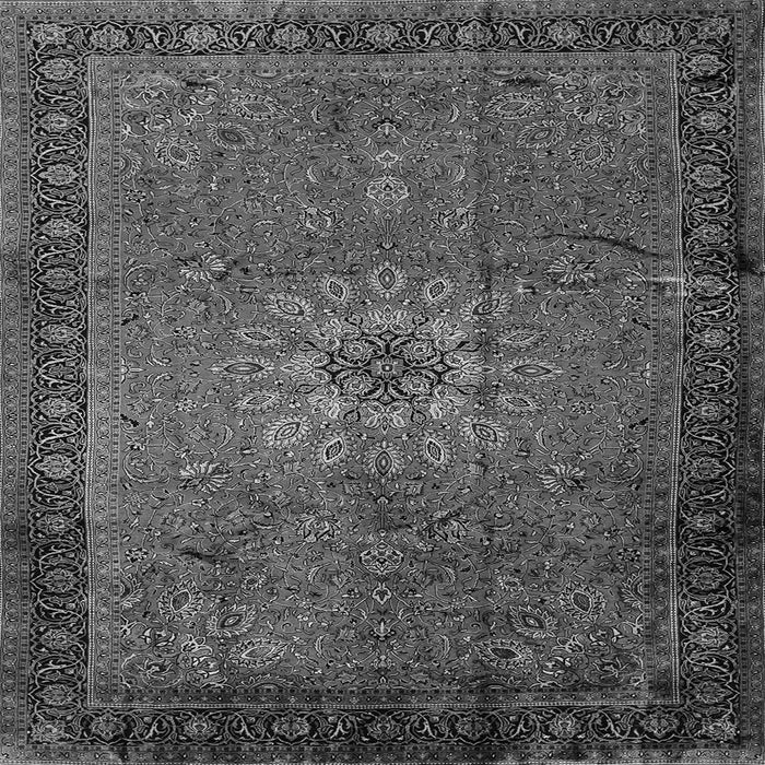 Serging Thickness of Medallion Gray Traditional Rug, tr248gry