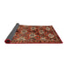 Sideview of Traditional Crimson Red Persian Rug, tr249