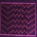 Square Southwestern Purple Country Rug, tr2490pur