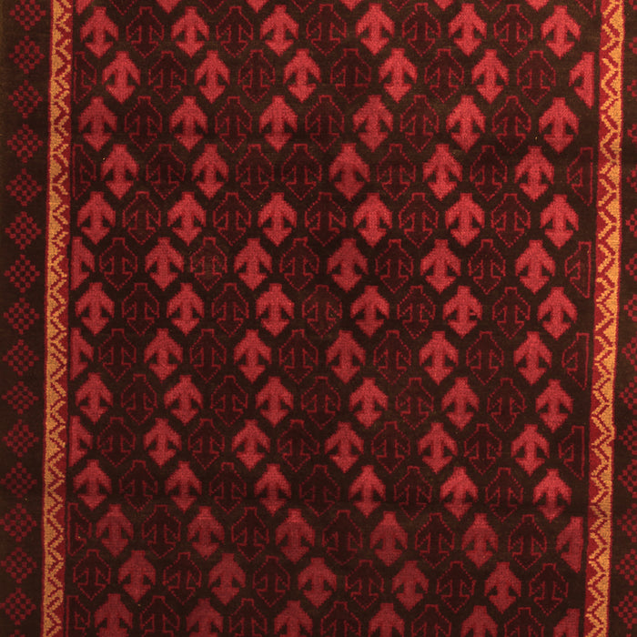 Serging Thickness of Machine Washable Southwestern Orange Country Area Rugs, wshtr2490org