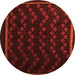 Machine Washable Southwestern Orange Country Area Rugs, wshtr2490org