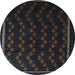 Round Southwestern Light Blue Country Rug, tr2490lblu