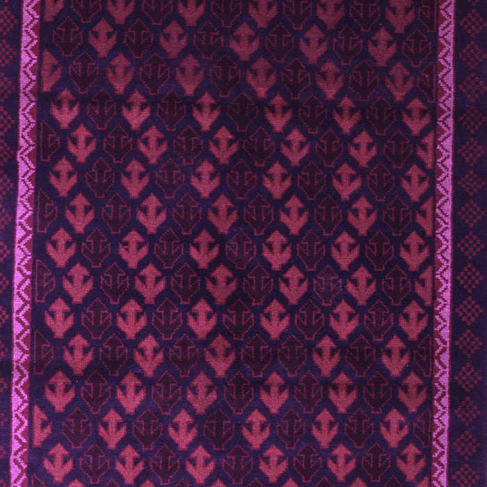 Machine Washable Southwestern Purple Country Area Rugs, wshtr2490pur