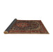 Sideview of Traditional Deep Red Medallion Rug, tr2491